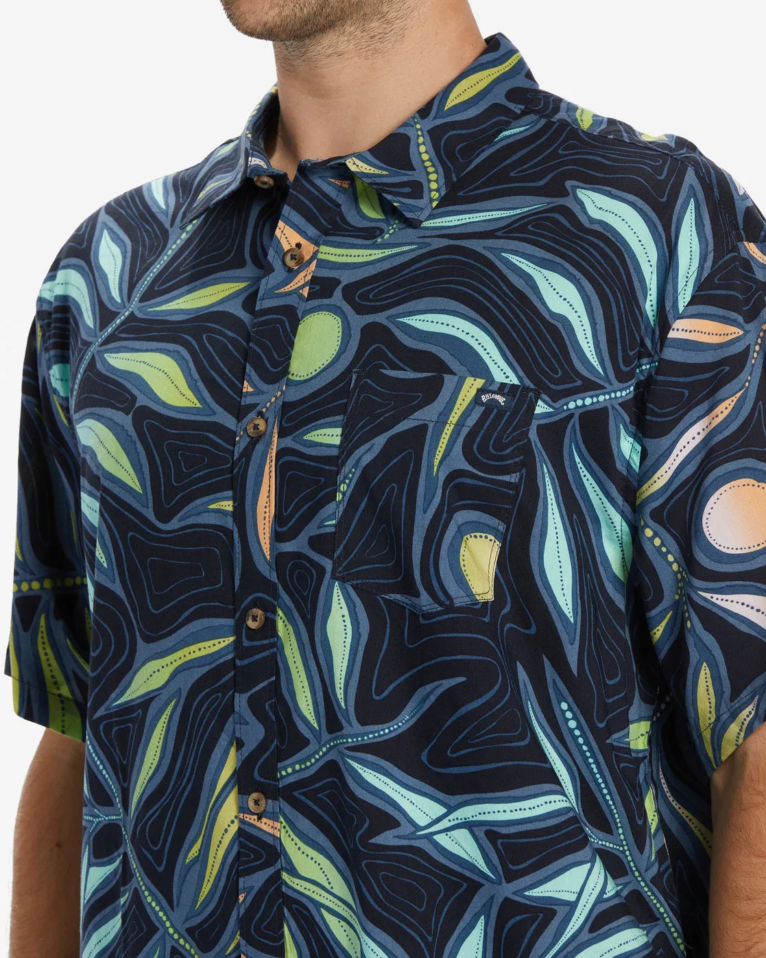 Sundays Short Sleeve Shirt - Dark Navy