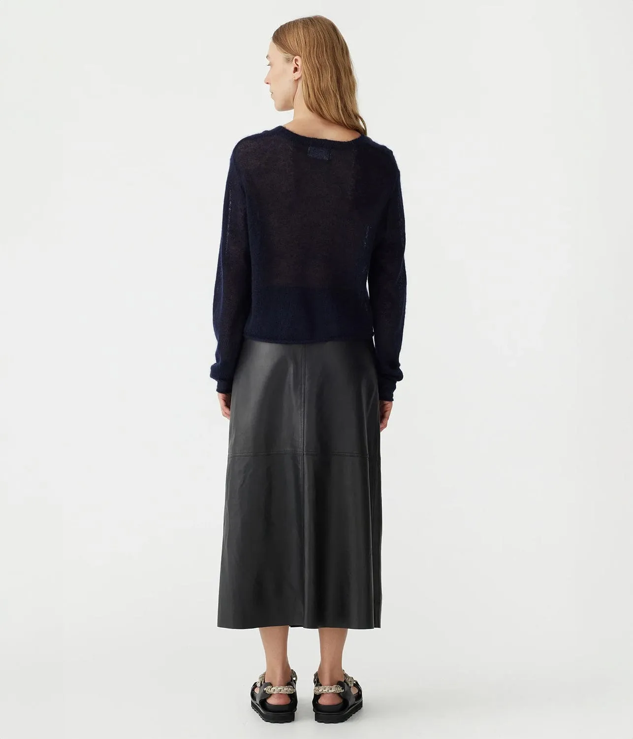 SUPERFINE MOHAIR KNIT- INK