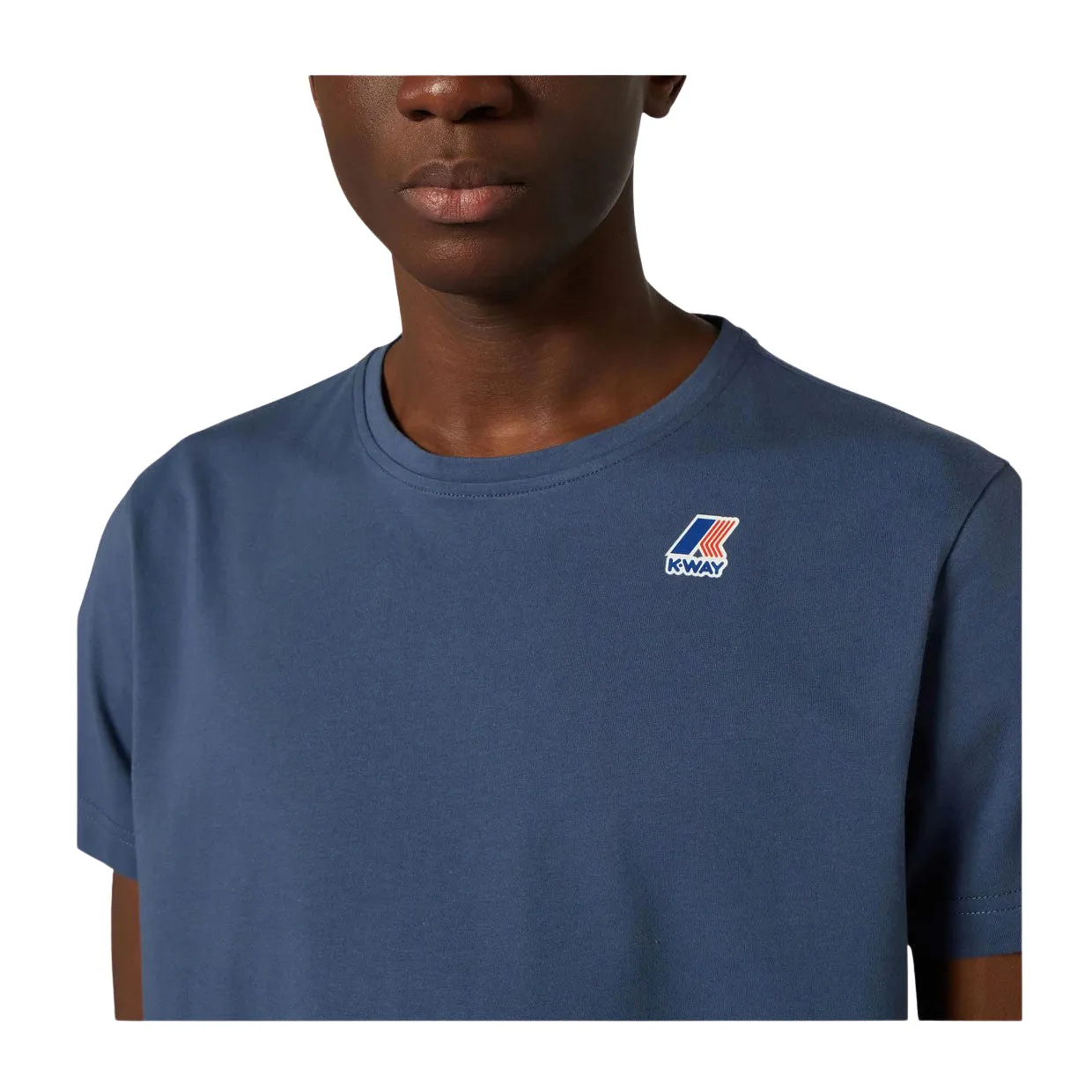 T-shirt Uomo K-Way Le Vrai Edouard Blu Indigo