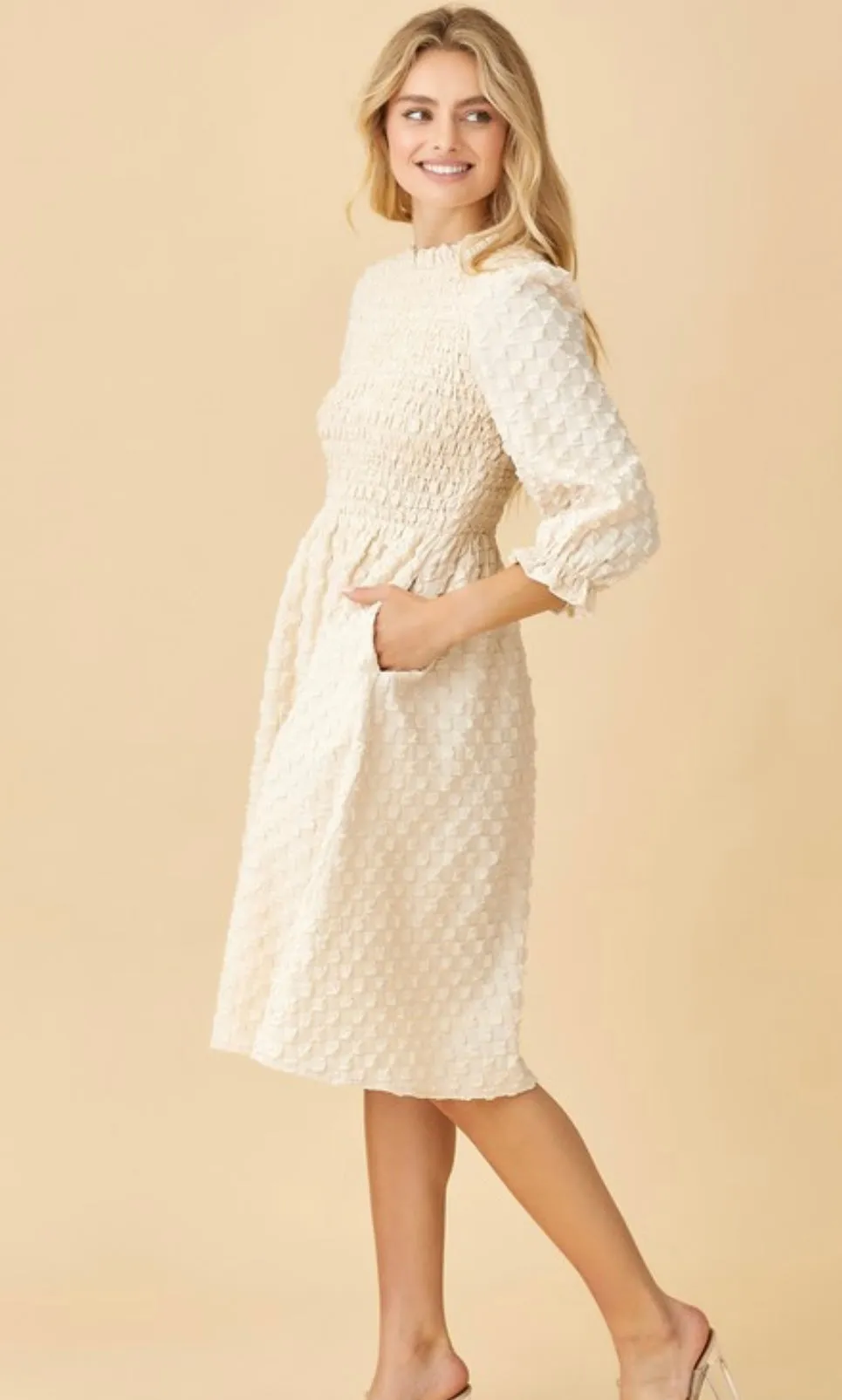 The Melanie Ivory Dress