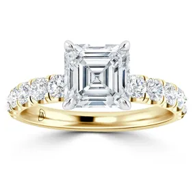 Violet - 18ct Yellow Gold - Asscher