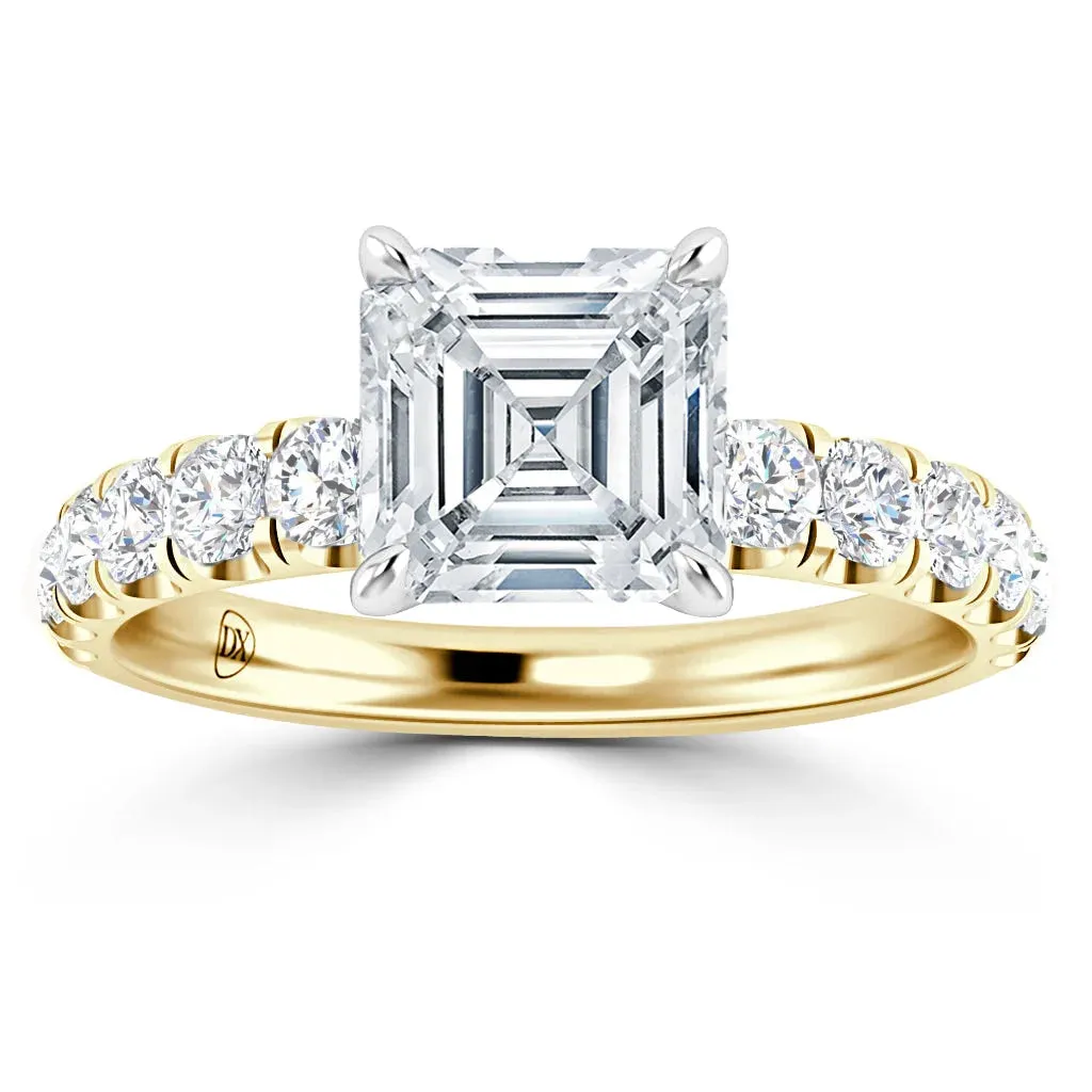 Violet - 18ct Yellow Gold - Asscher