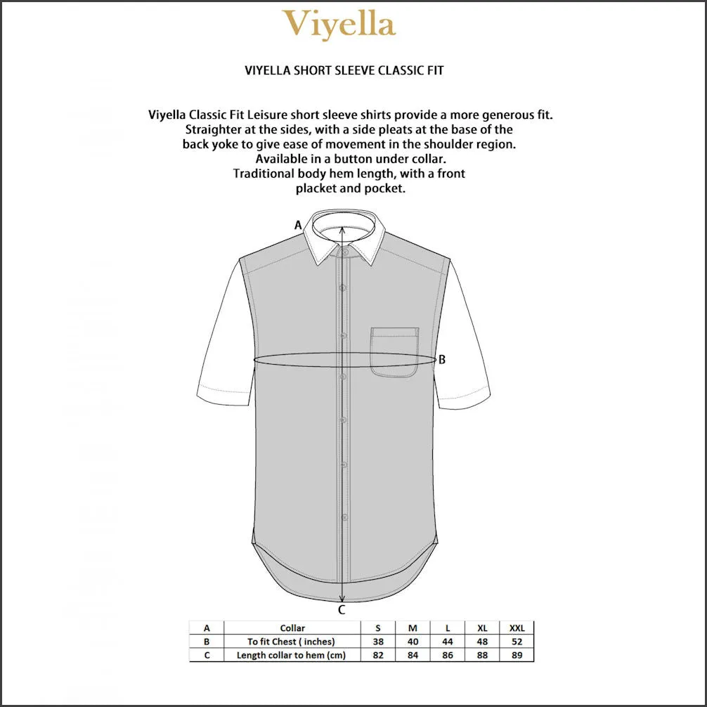 Viyella Green Checked  Cotton Short Sleeve shirt.