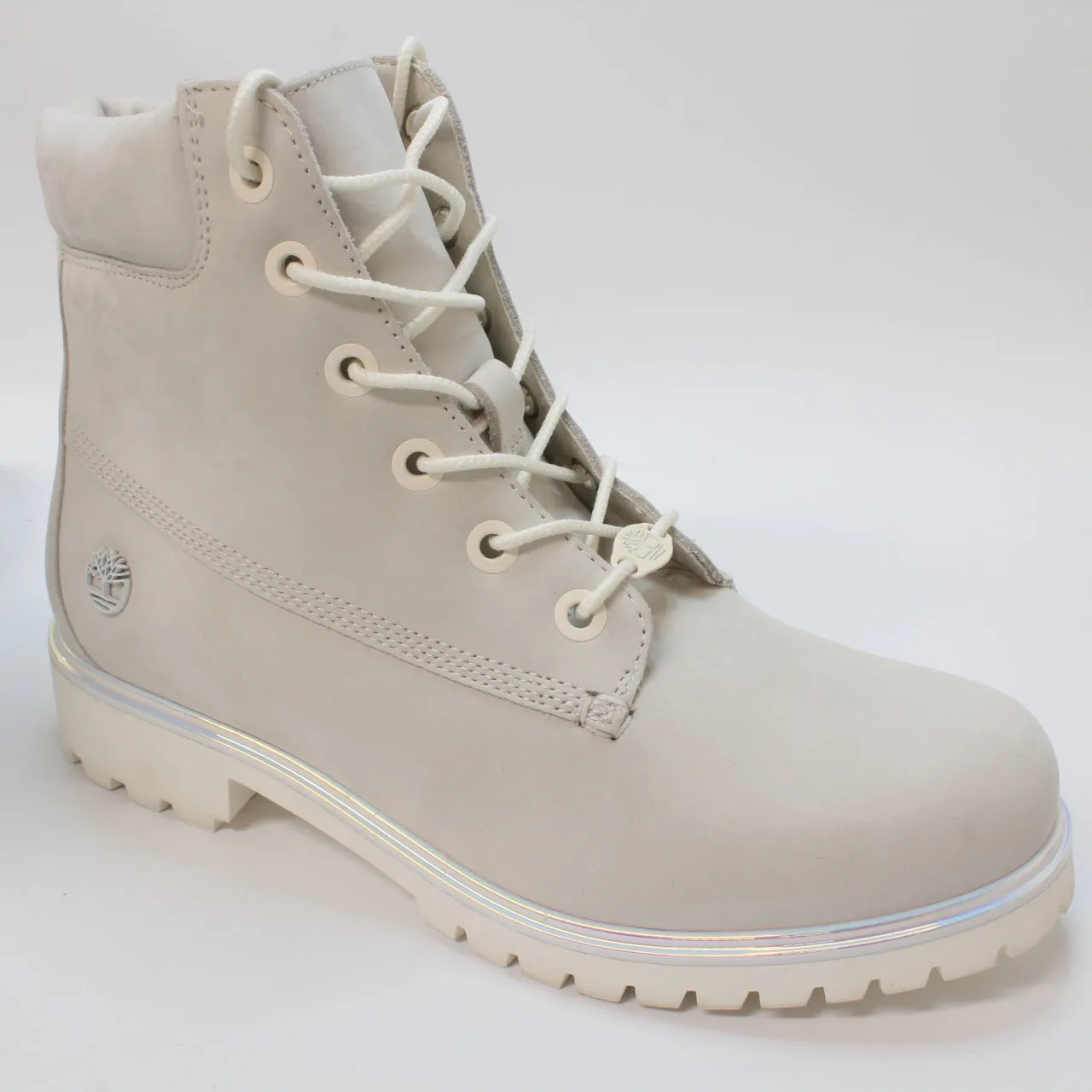 Womens Timberland Lyonsdale Boots Cream Irridescent Uk Size 6