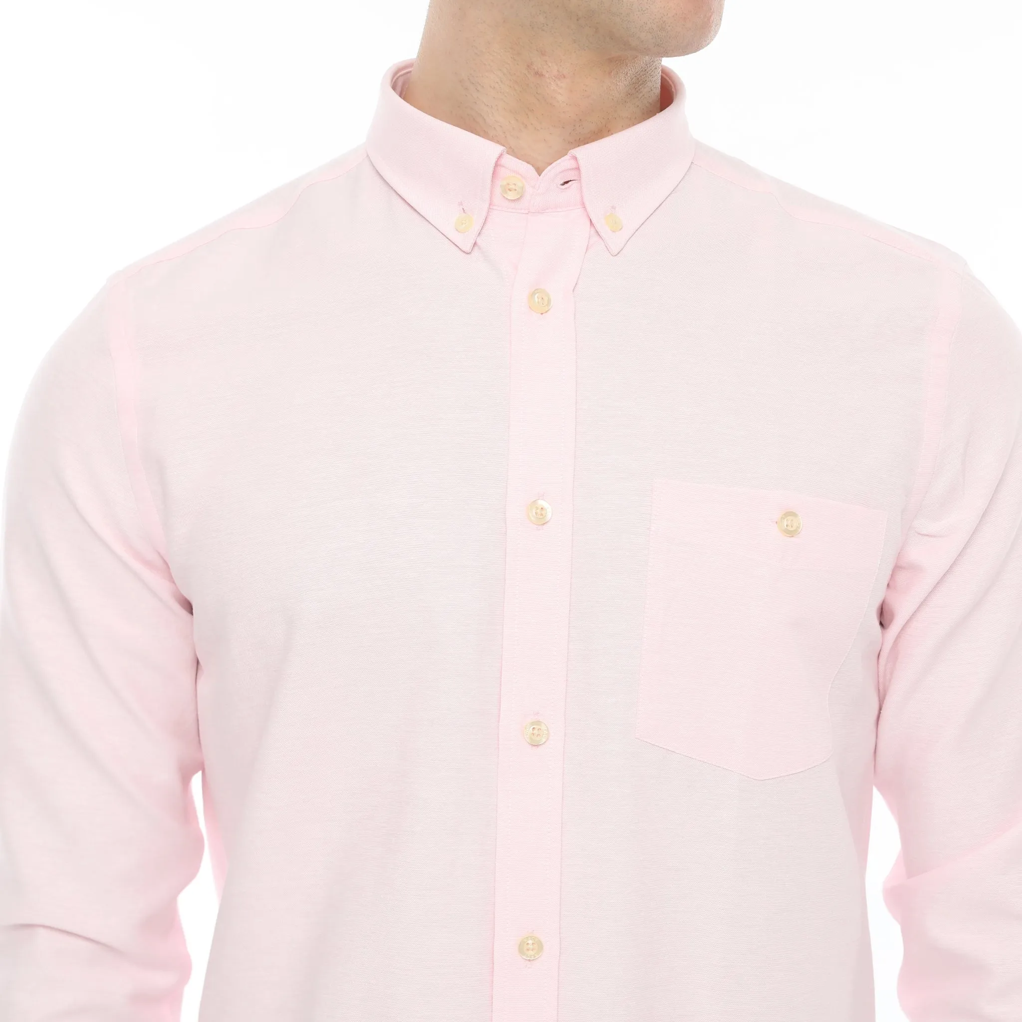 Xact Mens Button Down Oxford Shirt - Long Sleeved