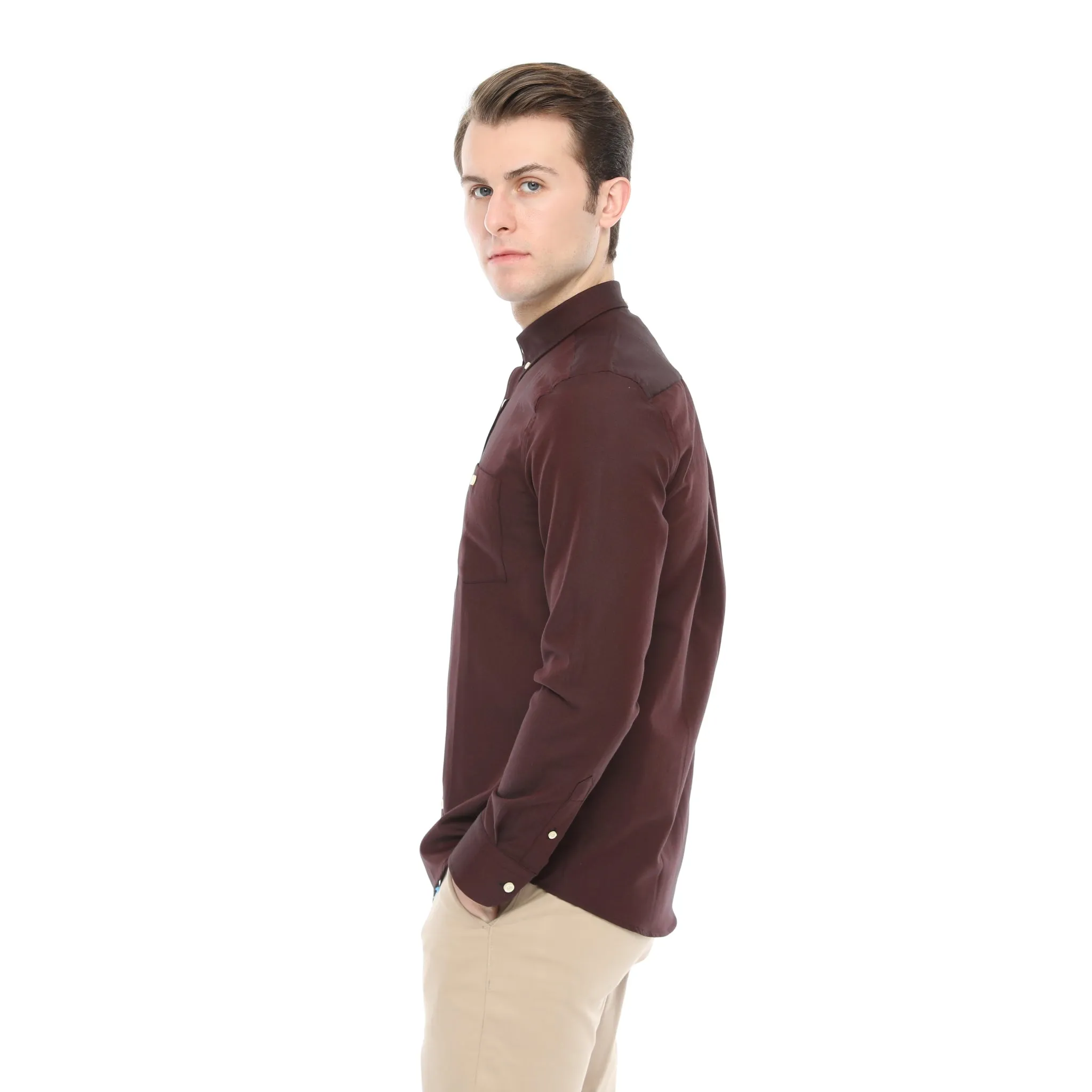 Xact Mens Button Down Oxford Shirt - Long Sleeved