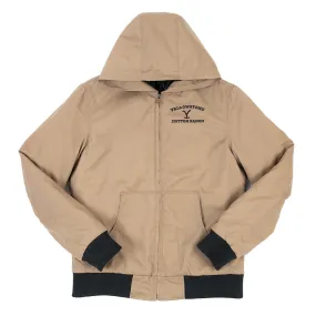 Yellowstone Dutton Ranch Hooded Khaki Jacket